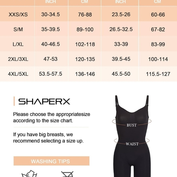 L/XL: style: 5218 SHAPERX Women's Shapewear Bodysuit Tummy Control Body Shaper S - Picture 3 of 8